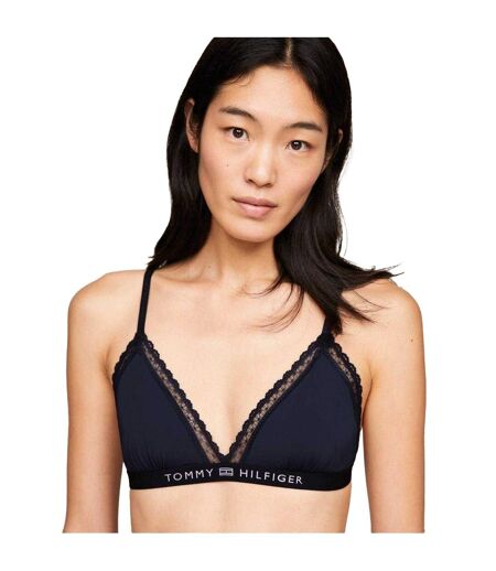 Womens/ladies Lettering Bralette Desert Sky Tommy Hilfiger