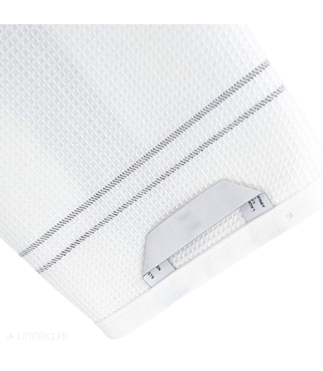 Torchon nid d'abeille WAFFLE brodé Merle-4