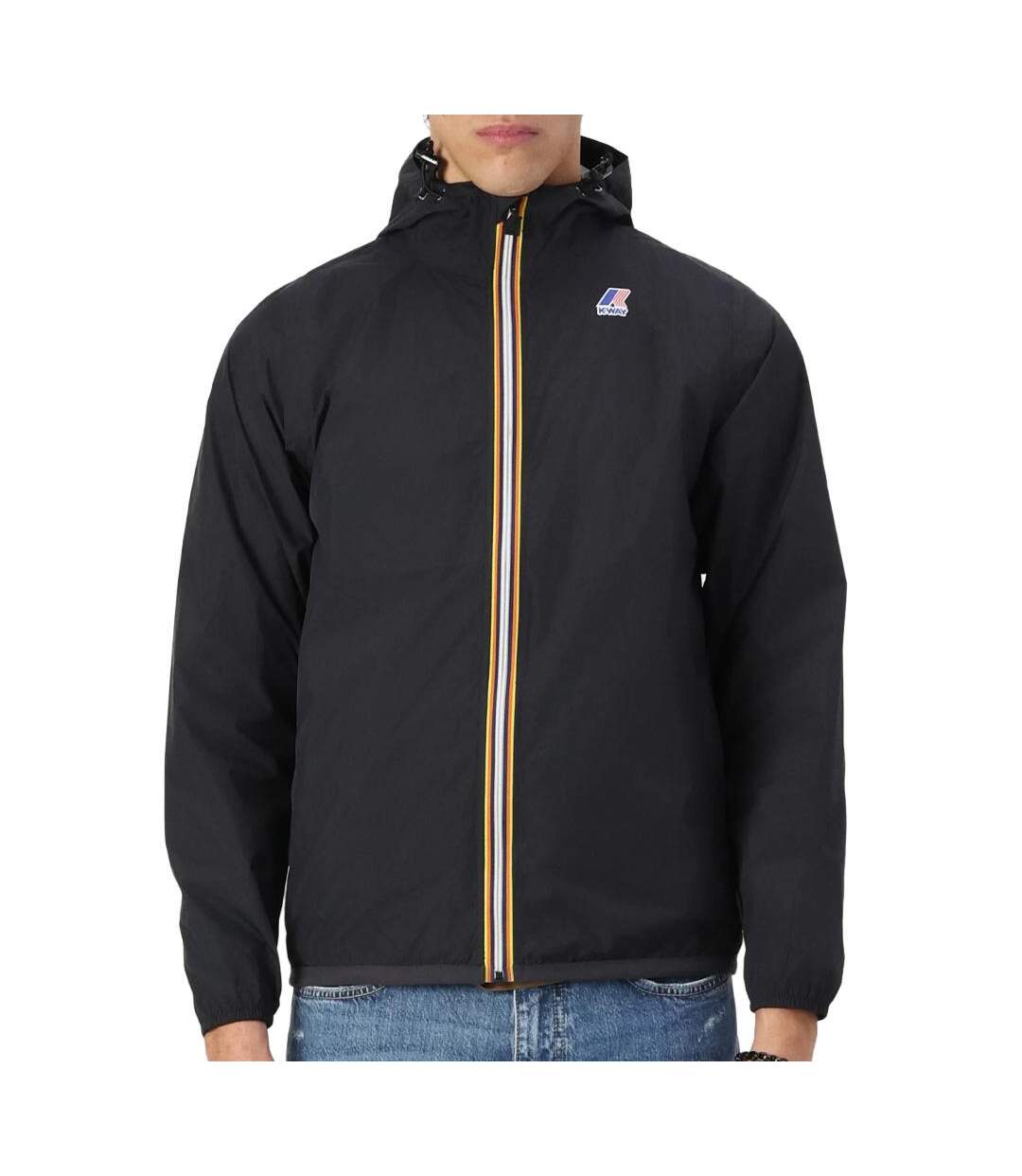 Veste coupe vent noir mixte k-way le vrai 4.0 claude-1