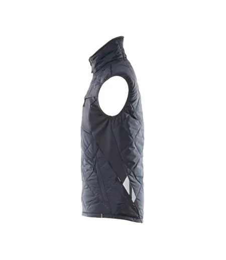 Veste Sans Manches Hiver Motif/style Uni Accelerate Homme Bleu Marine Foncé Mascot