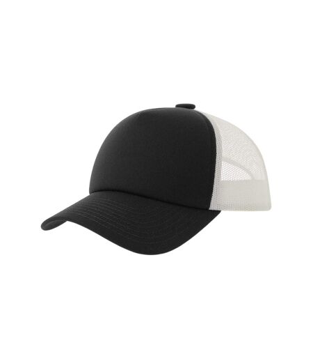 Casquette Trucker Motif/style 5 Panneaux Record-s Adulte Noir Atlantis Headwear
