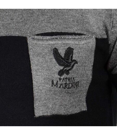 Cardigan Homme Noir Gris Foncé Patria Mardini