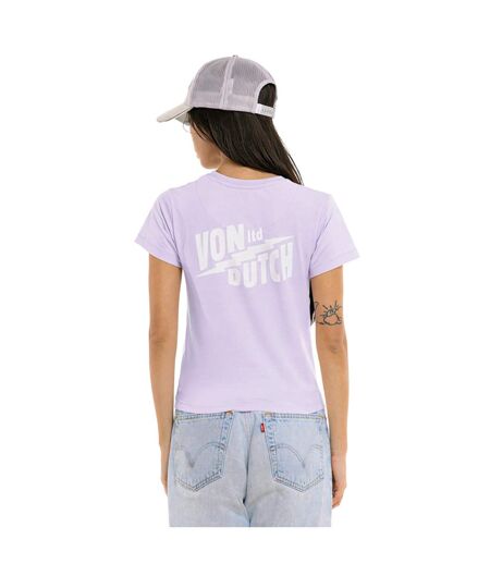 T-shirt femme col rond print devant et dos April Vondutch