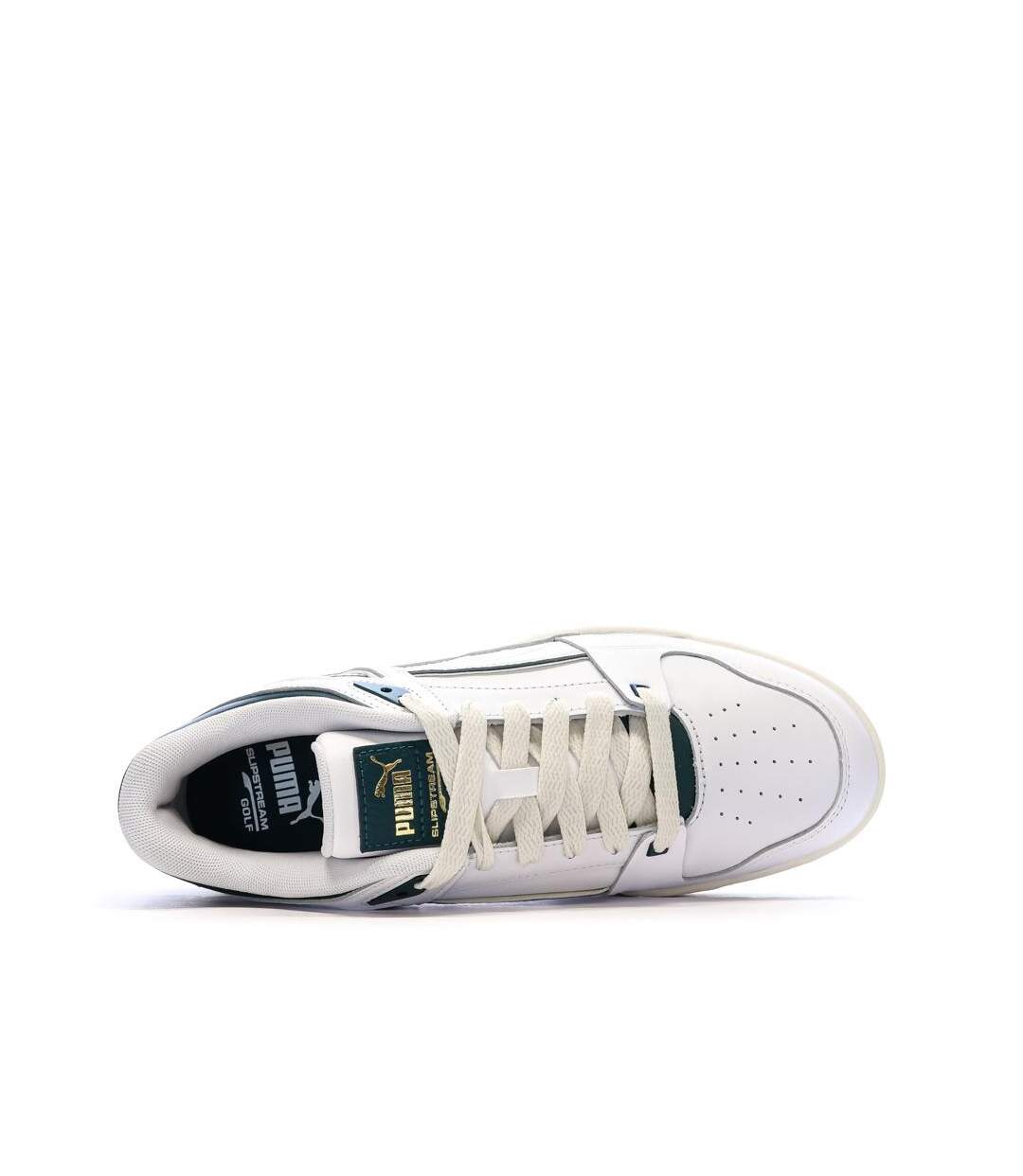 Baskets blanc/vert foncé puma slipstream-4