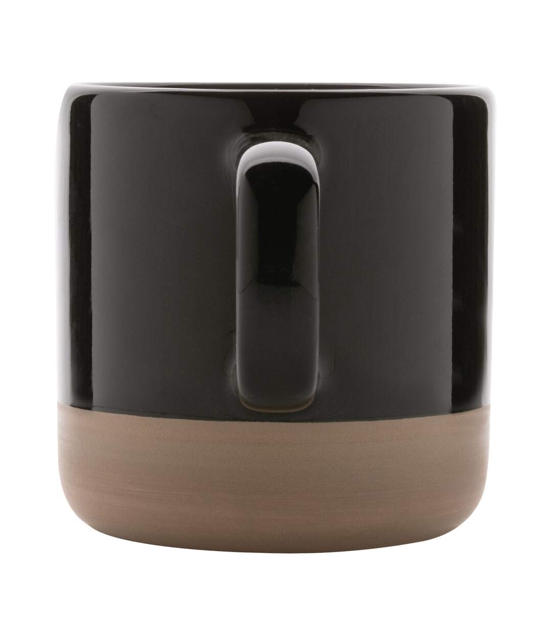 Glazed ceramic 360ml mug one size black XD Collection-2