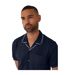 Mens Burnley Short-sleeved Shirt Navy Threadbare-4