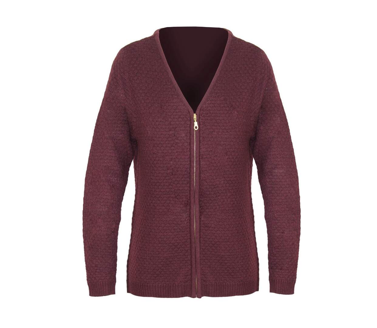 Cardigan Uni Femme Café (Réf. CAFE1)-2