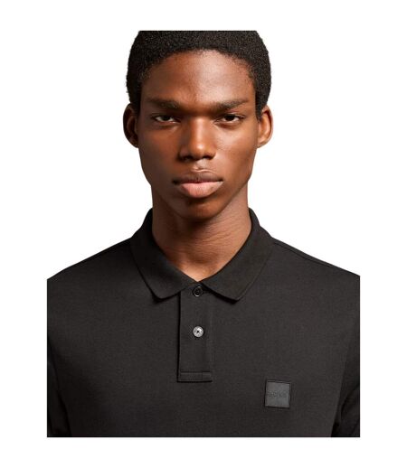 Polo Motif/style Logo Rectangulaire Passenger Homme Noir Boss
