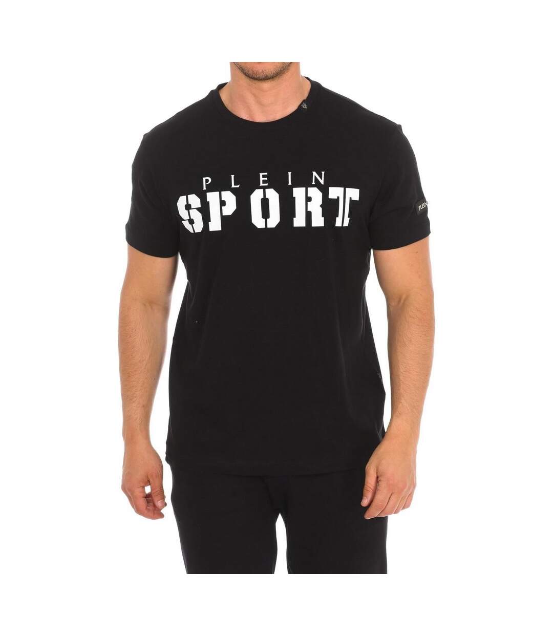 T-shirt Motif/style Vif Adulte Noir Plein Sport-1