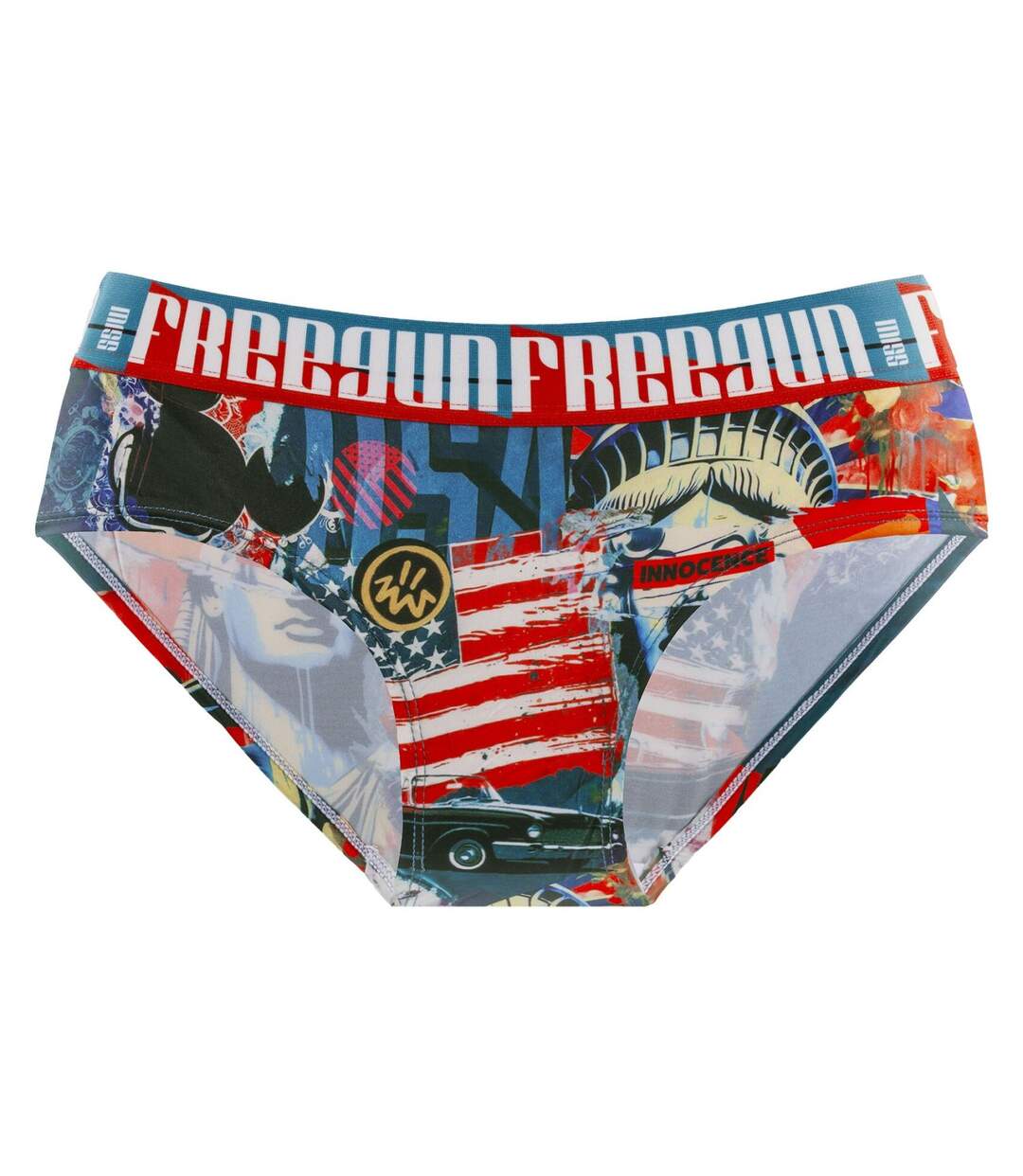 Lot de 4 culottes femme Pop Art Freegun-5