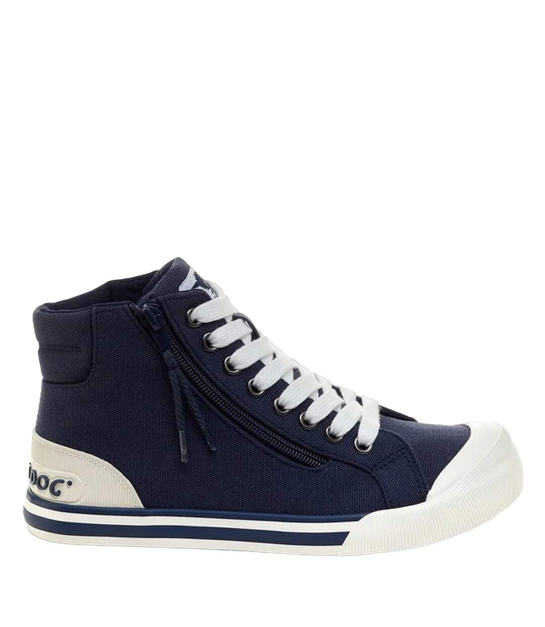 Baskets jazzin hi femme bleu marine Rocket Dog-4