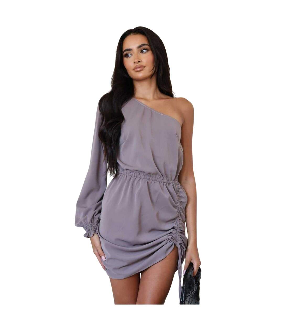 Robe Courte 1 Manche Femme Champignon AX Paris-4