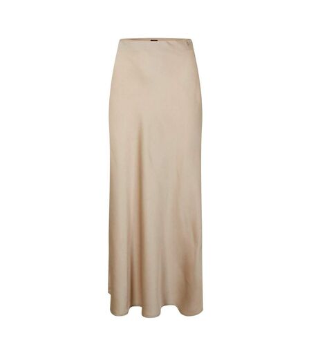 Jupe Mi-longue C Visos Femme Beige Boss