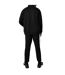 Mens Clean Fleece Tracksuit Set Black White Puma-3