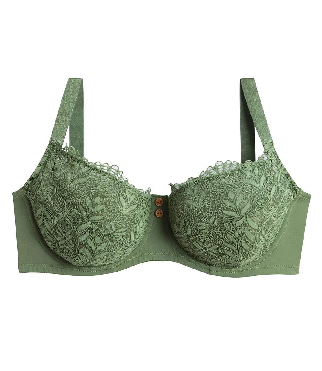 Soutien-gorge grand maintien vert Olive-1