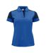Womens/ladies Polo Shirt Cobalt Blue Navy Printer PRIME-1