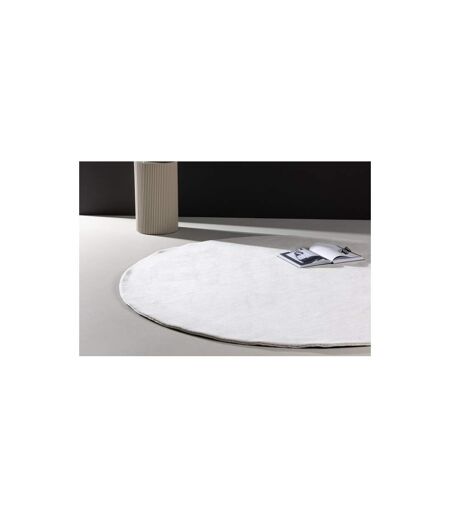 Tapis Déco Rond Nixie 200cm Blanc