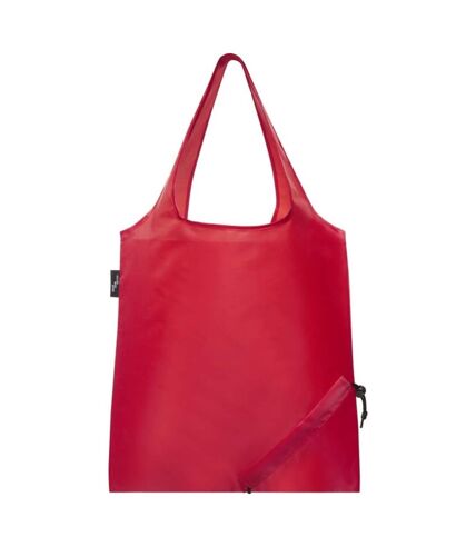 Sabia recycled packaway tote bag one size red Bullet
