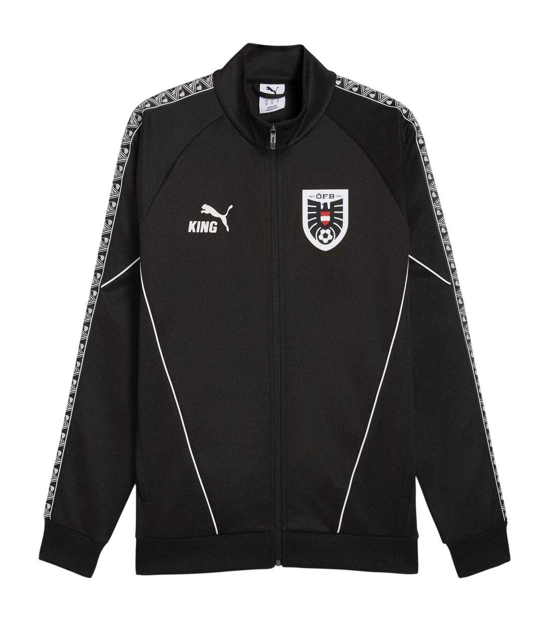 Mens World Cup 2026 Austria Fc Tracksuit Top Black White Puma-2