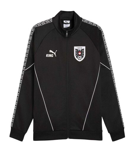 Mens World Cup 2026 Austria Fc Tracksuit Top Black White Puma