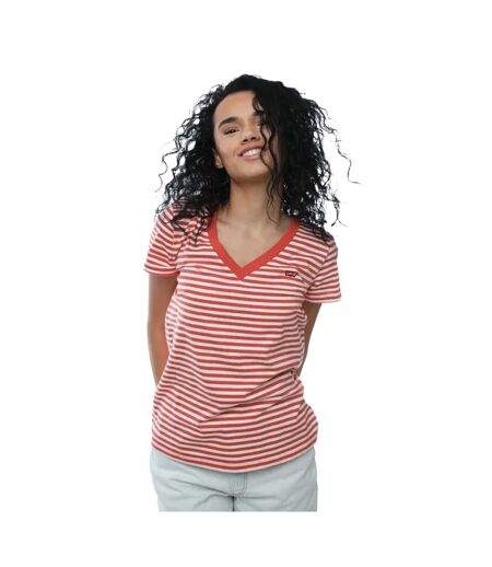 T-shirt perfect femme orange / blanc Levis