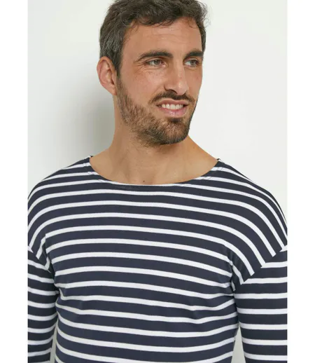 T-shirt marinière rayée manches longues