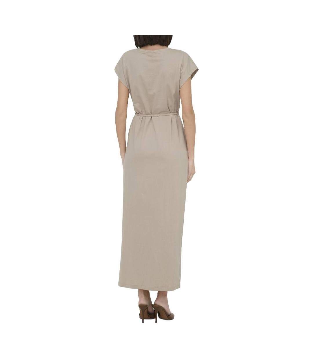 Robe longue beige femme jdy life-2