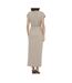 Robe longue beige femme jdy life-2