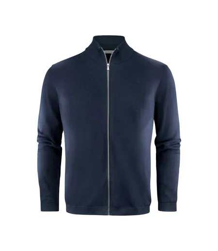 Mens Ashland Knitted Cardigan Navy James Harvest