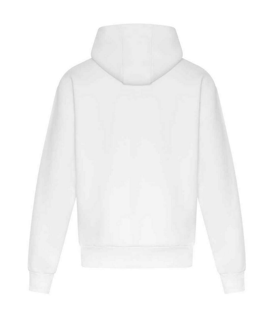 Unisex adult signature heavyweight hoodie white Awdis-2