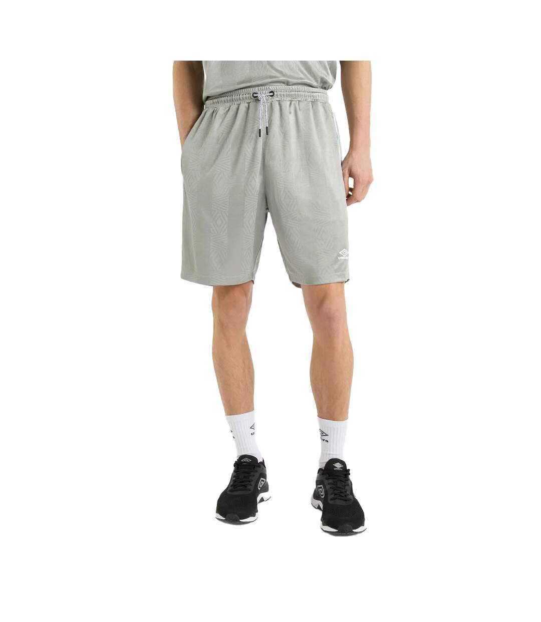 Mens Football Shorts Silver Griffin Umbro-3