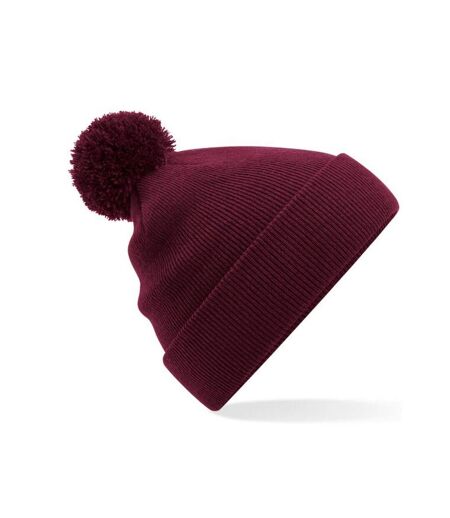 Bonnet Pom Pom Original Bordeaux Beechfield