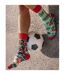 1 Pack Unisex Mismatched Novelty Odd Socks - Football-2