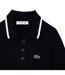 Womens/ladies Flared Seamless Polo Shirt Dress Blue Lacoste-4