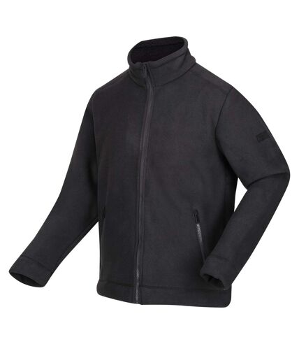 Regatta Mens Garrian II Full Zip Fleece Jacket (Ash/Black)