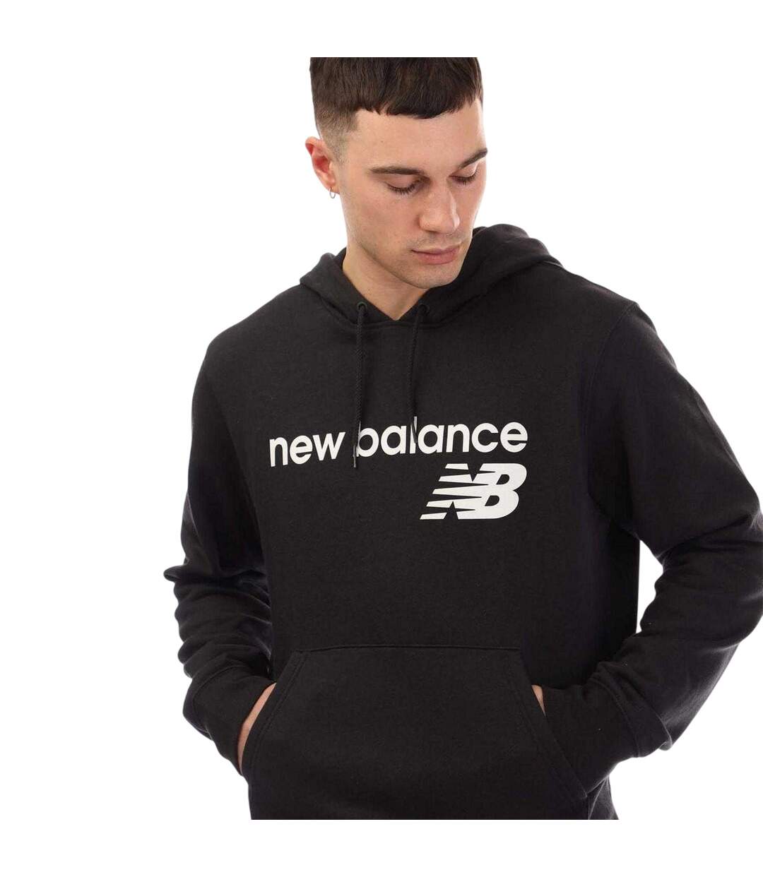 Sweat À Capuche Avec Cordons Homme Noir New Balance-3
