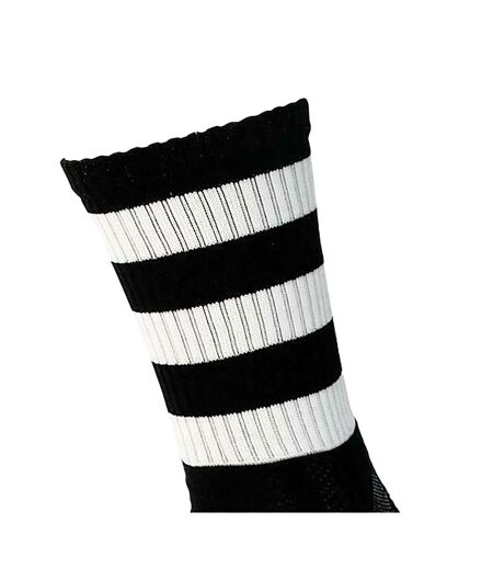 Chaussettes de football pro adulte noir / blanc Precision