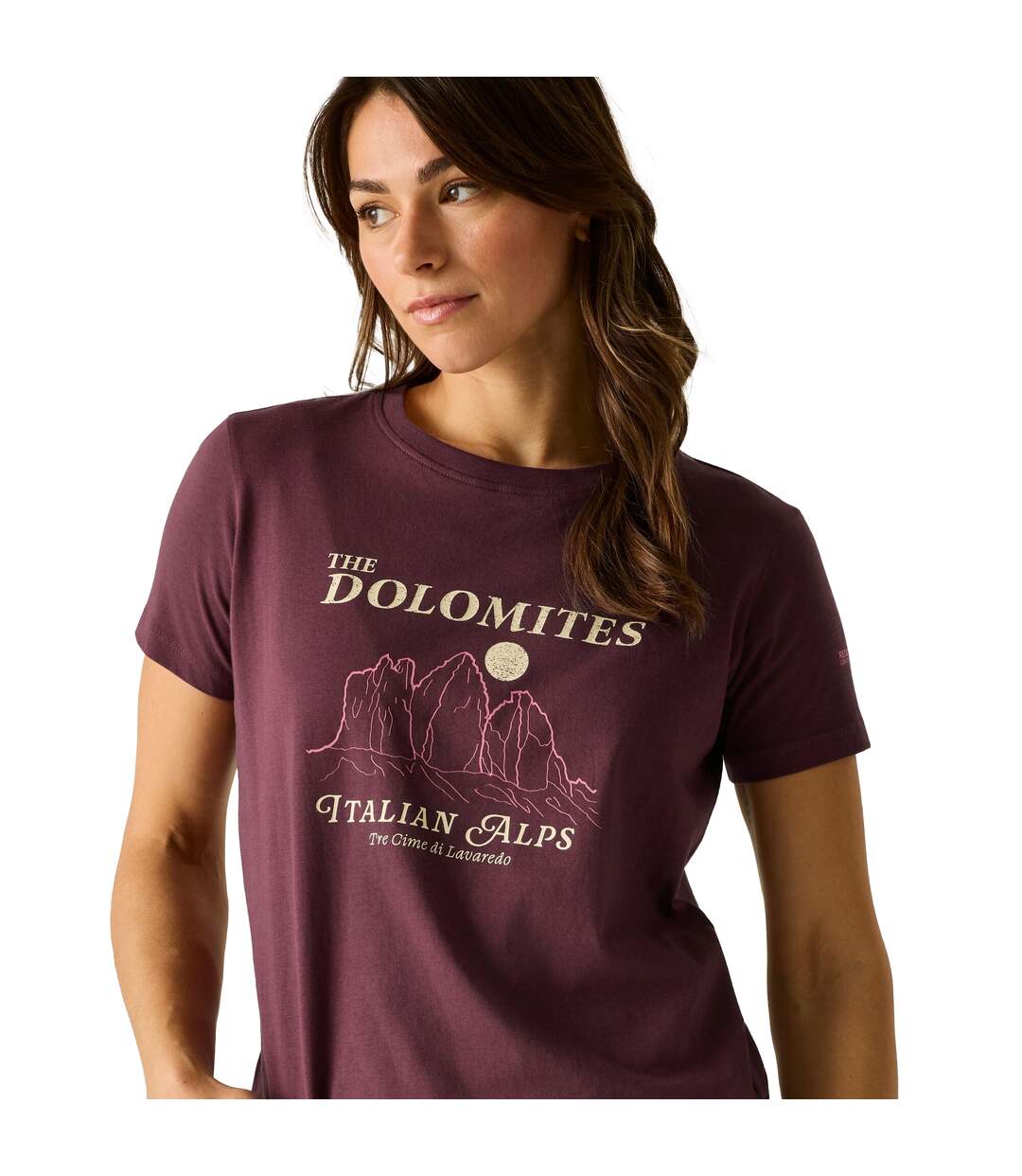 T-shirt Filandra Vx Dolomites Femme Pourpre Regatta-4