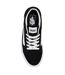 Mens Canvas Trainers Black White Vans-3