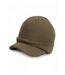 Bonnet casquette tricoté style army urban - RC060X - vert olive mash