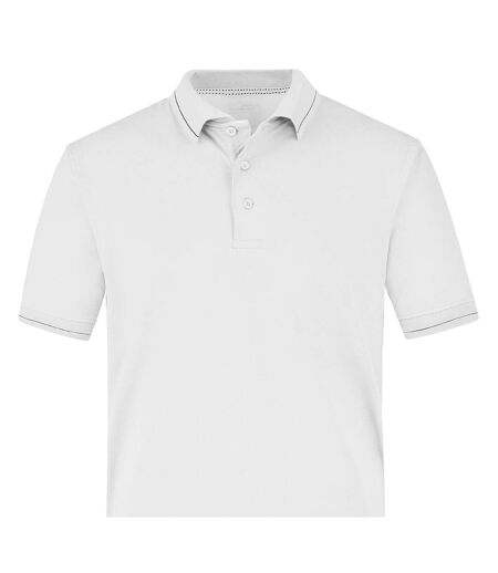 Polo Homme Blanc Noir James And Nicholson