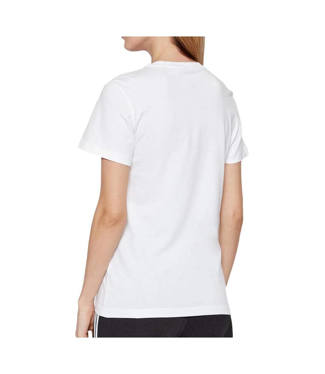 T-shirt Blanc/Noir Femme Adidas GL0649 - L-2