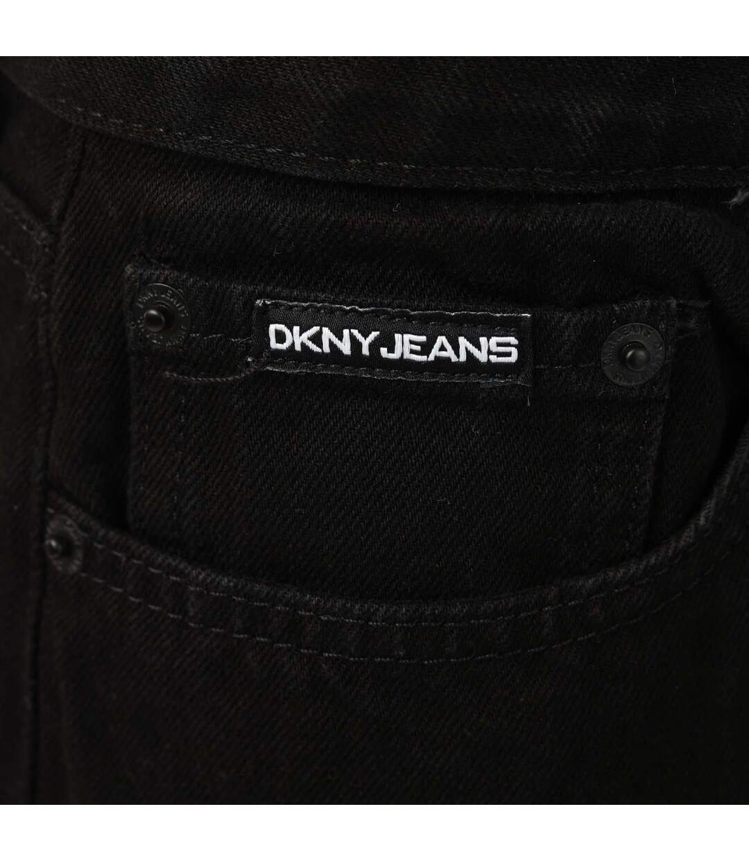 Womens/ladies Broome Vintage High Rise Jeans Black DKNY-3