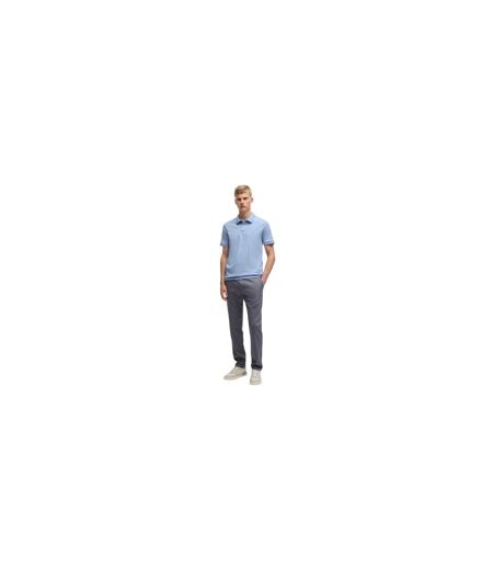 Polo Motif/style Logo Rectangulaire Passenger Homme Bleu Boss