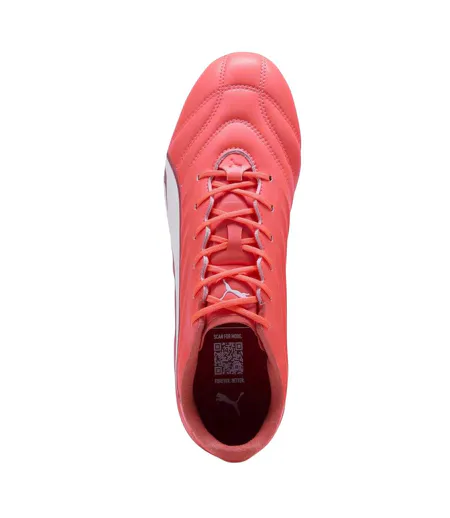 Mens King Pro Firm Ground Football Boots Glowing Red Puma