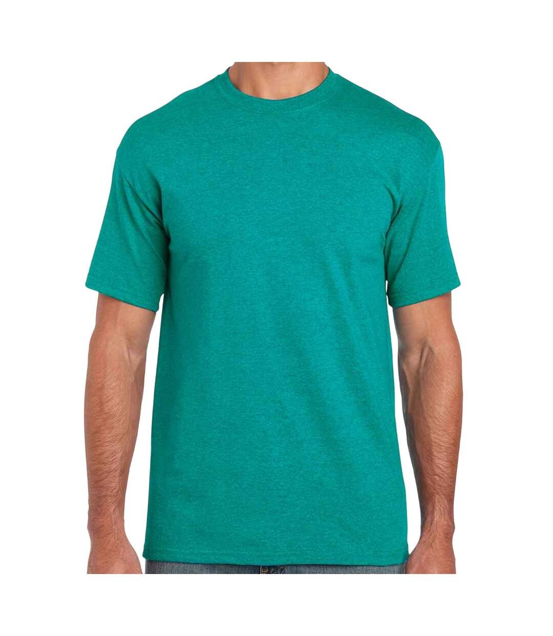 T-shirt manches courtes homme jade chiné Gildan-1