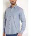 Chemise coton micro motif manches longues-4