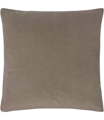 Evans Lichfield Sunningdale Velvet Throw Pillow Cover (Mink) (50cm x 50cm)