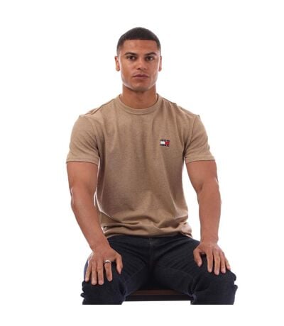 T-shirt Style Ton Sur Ton Homme Brun-beige Tommy Jeans