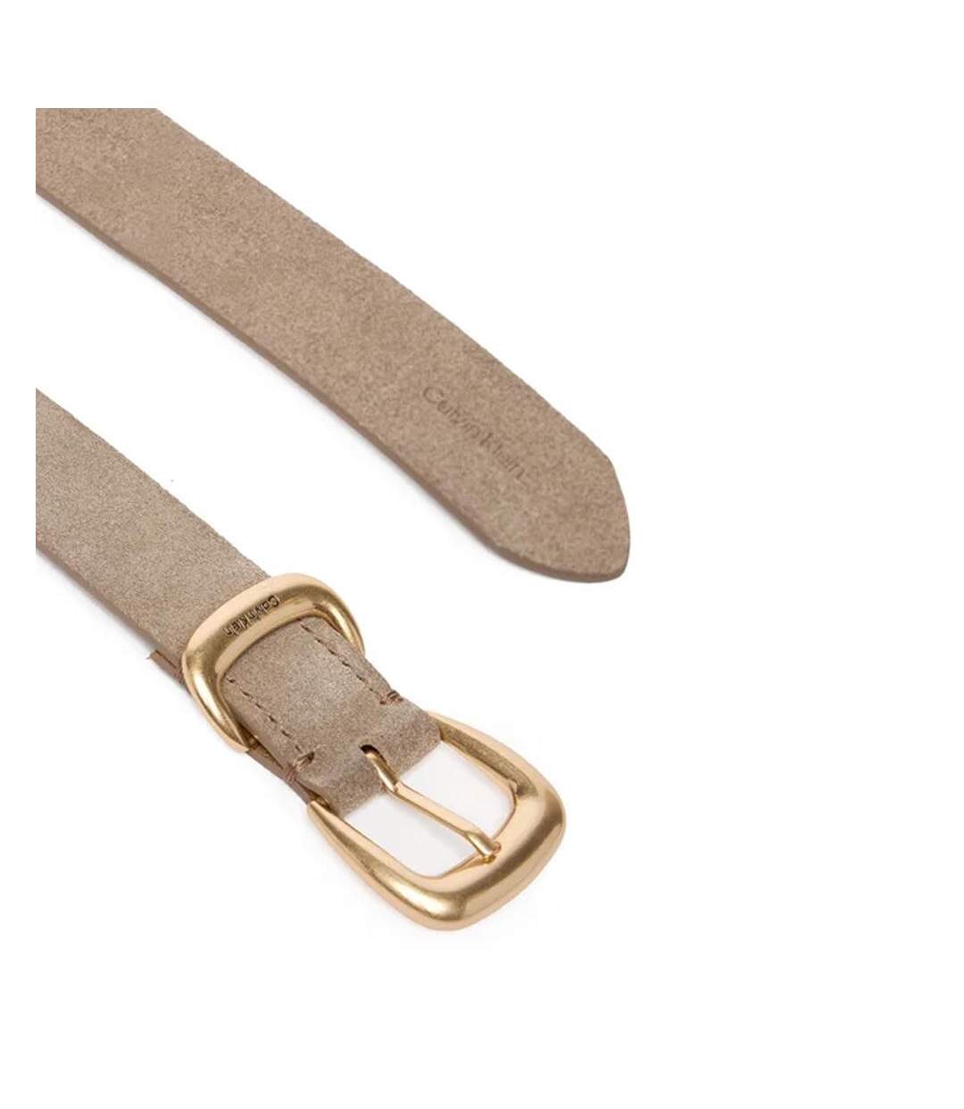 Ceinture taupe femme calvin klein jeans 2 piece suede-2